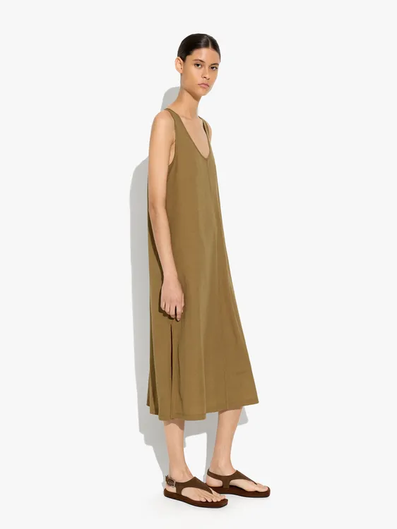 Midi Plain Dress And Flowy 248484 — image 2