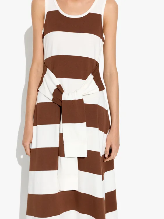 Midi Dress With Stripes 100% Cotton 248510 — image 2