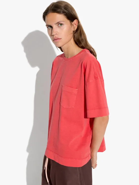 Plain Cotton T-Shirt With Pocket 248546 — image 2