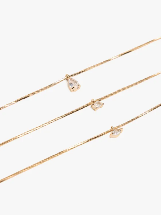 Set Of Bracelets With Zirconia Pendants 248554 — image 2