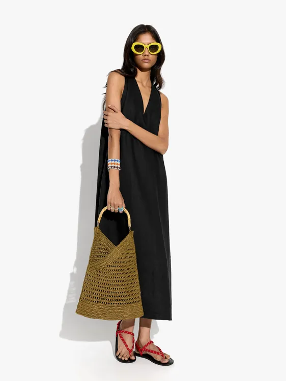 Halter Dress 100% Linen 248571 — image 1
