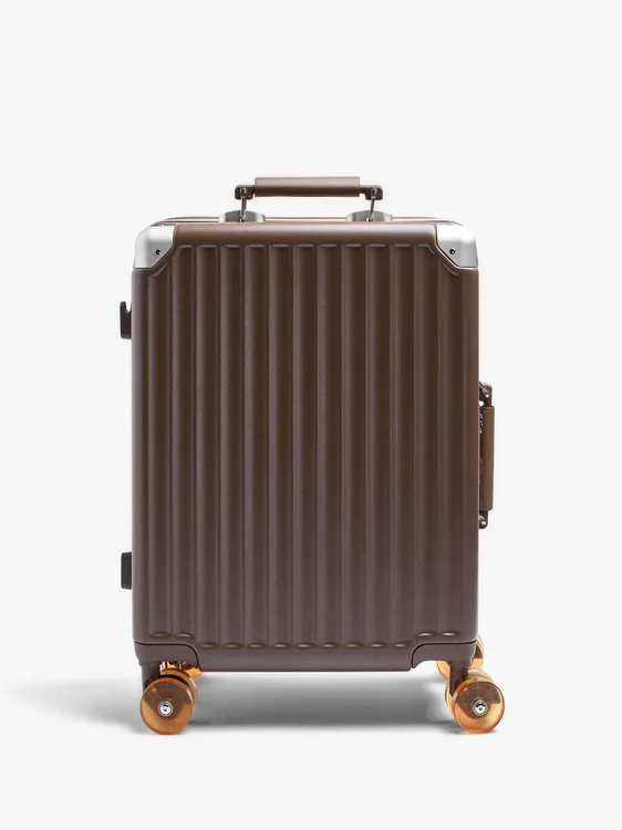 Striped Travel Suitcase With Cup Holder 248573 — image 1