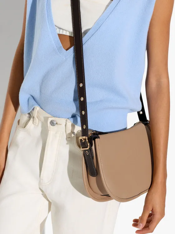 Structured Plain Crossbody Bag 248696 — image 3