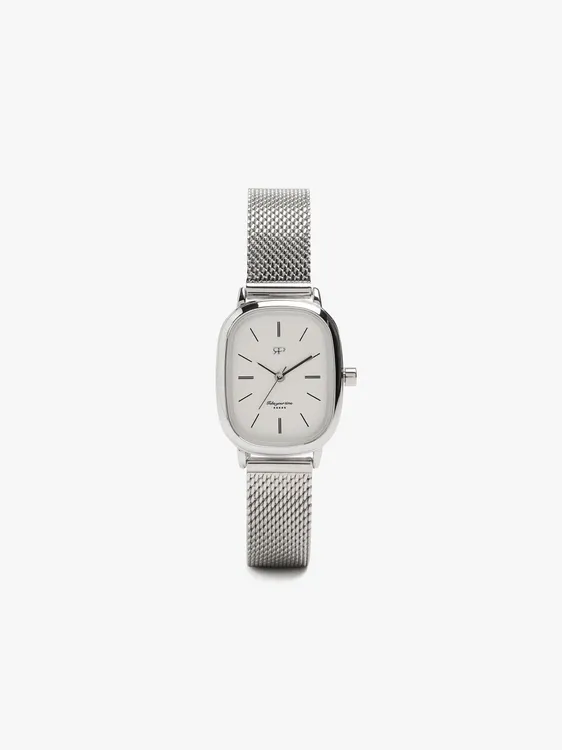 Rectangular Watch With Metal Mesh 248710 — image 1