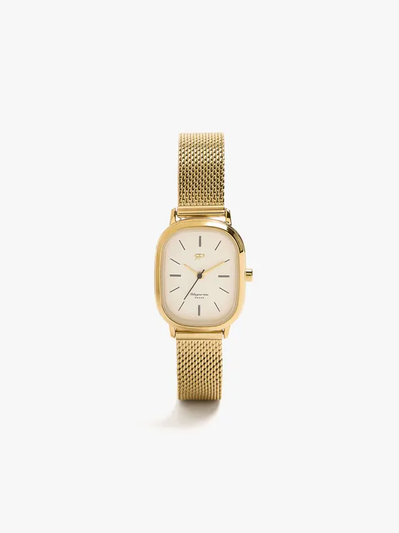 Rectangular Watch With Steel Metal Mesh 248714 — image 1