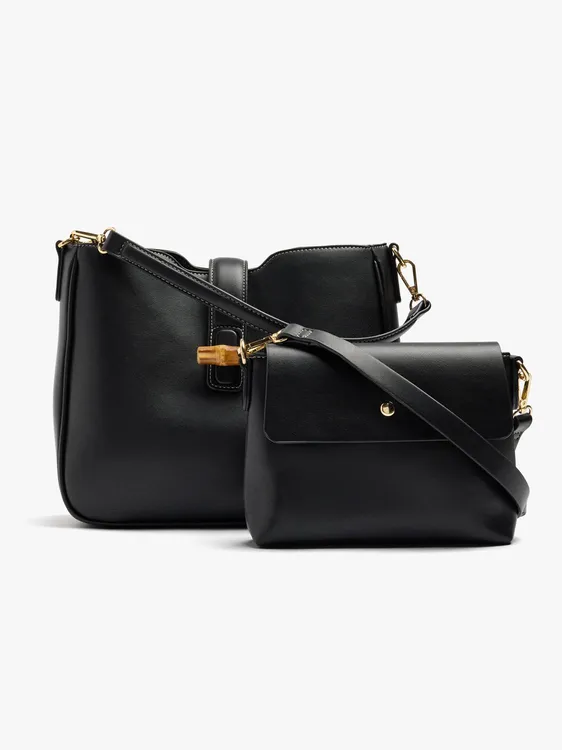 Plain Shoulder Bag With Crossbody Bag 248798 — image 2