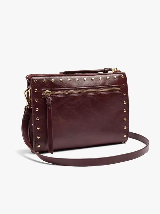 Crossbody Bag With Cracked Effect With Studs 248853 — image 2