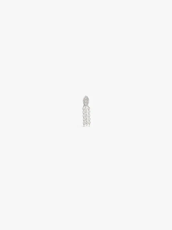 Earrings With Zirconias And Silver Swim Chains 248974 — image 1