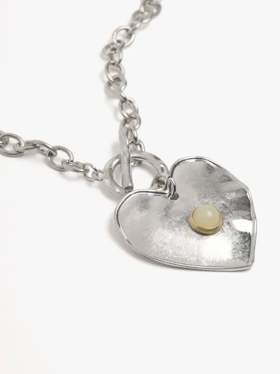Necklace Of Links With Heart Pendant 249068 — image 2