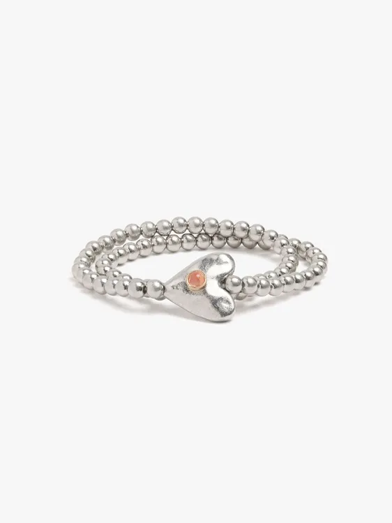 Double Elastic Bracelet With Heart 249071 — image 1