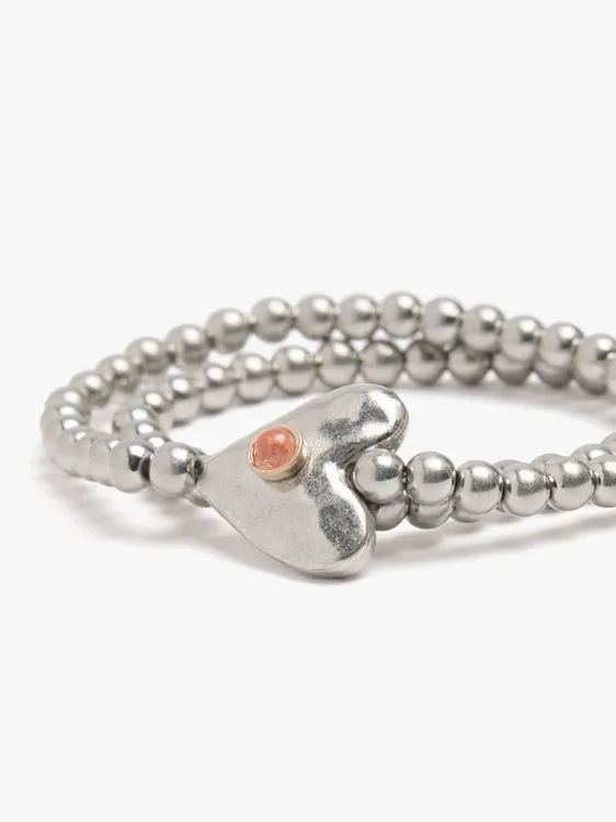 Double Elastic Bracelet With Heart 249071 — image 2