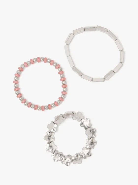 Set Of Elastic Bracelets With Flowers 249073 — image 2