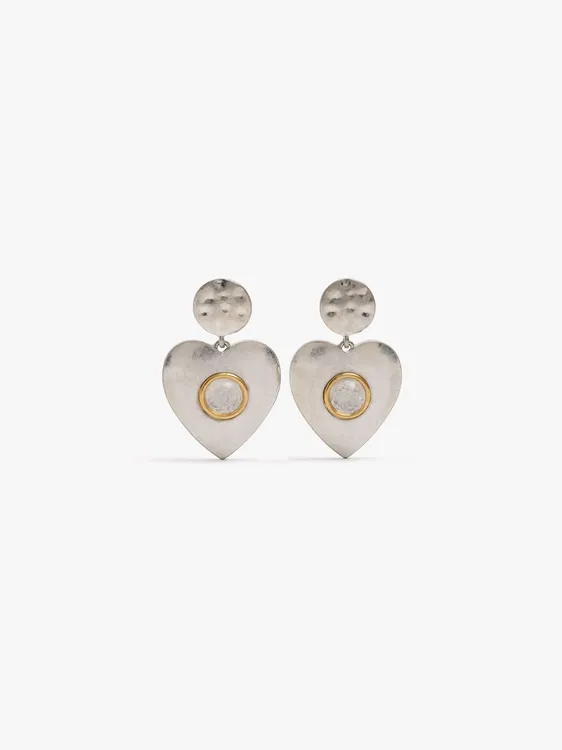 Heart Earrings With Round Base 249077 — image 1