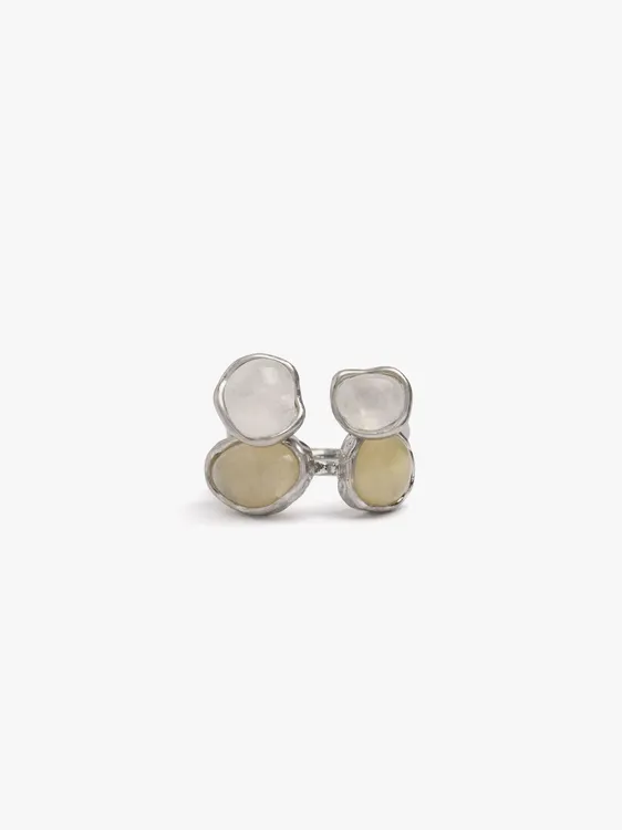 Set Of Open Rings With Stone And Resin 249084 — image 1