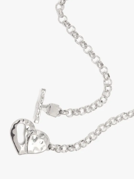 Necklace Of Links With Heart Pendant 249087 — image 2