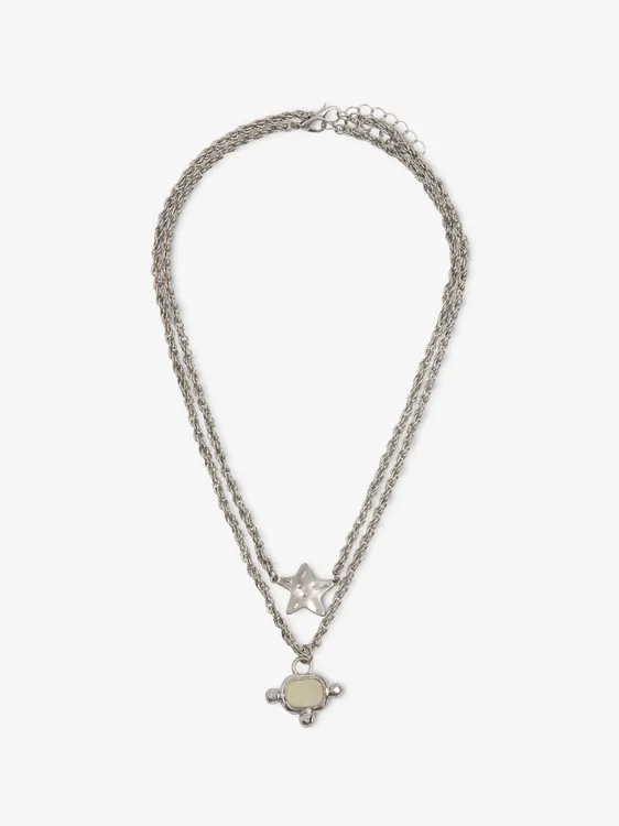 Set Of Necklaces With Star And Stone 249088 — image 1