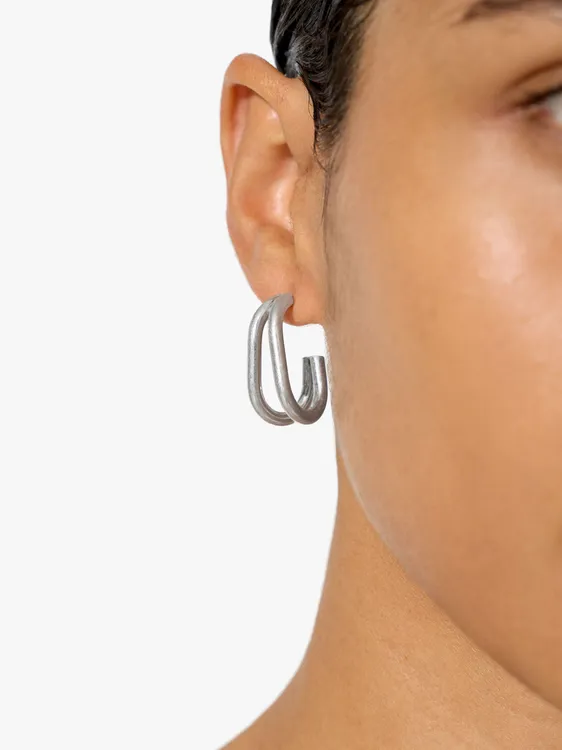 Open Hoop Earrings With Double Effect 249094 — image 3