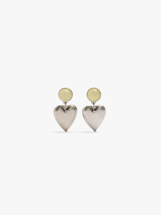 Heart Earrings With Resin 249097 — image 1