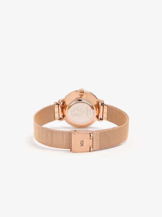 Watch Bracelet Of Metallic Steel Mesh With Charm 249638 — image 3