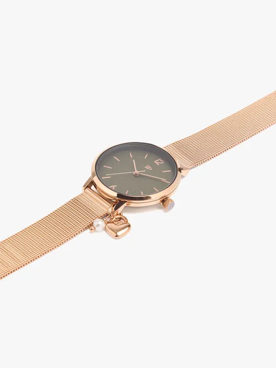 Watch Bracelet Of Metallic Steel Mesh With Charm 249638 — image 2
