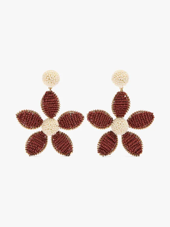 Maxi Flower Earrings With Beads 249886 — image 1