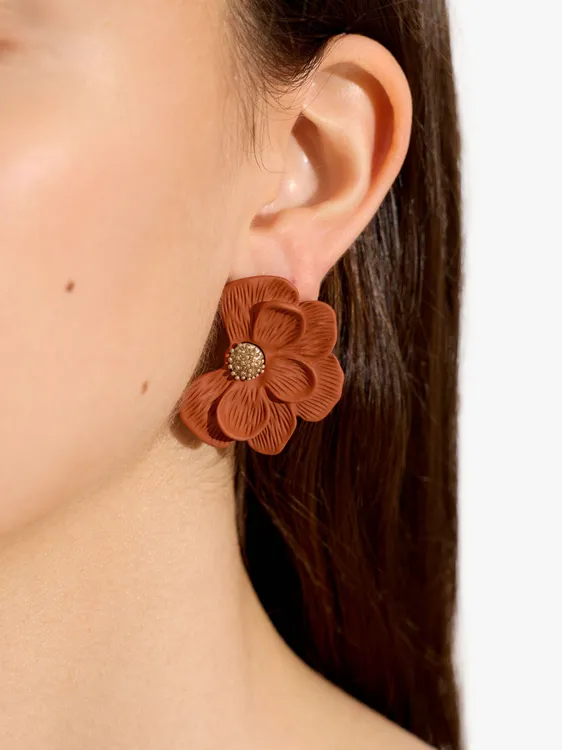 Maxi Half-Flower Earrings 249888 — image 3