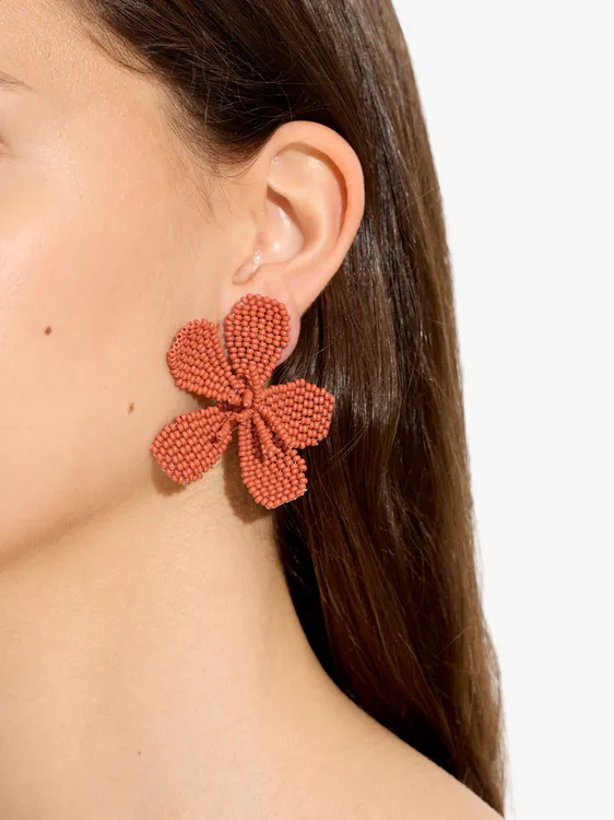 Maxi Flower Earrings With Beads 249895 — image 3