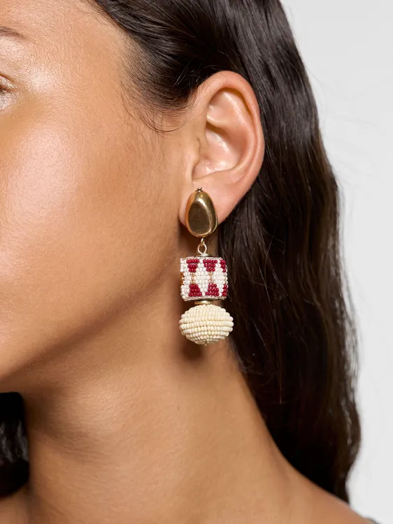 Long Earrings With Glass Beads 249907 — image 3