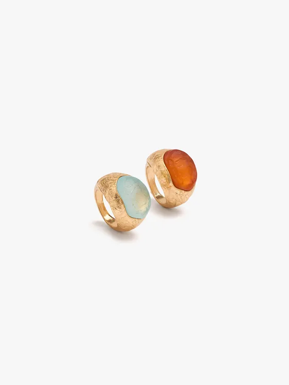 Set Of Rings With Stone Effect 249916 — image 3