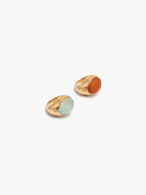 Set Of Rings With Stone Effect 249916 — image 2