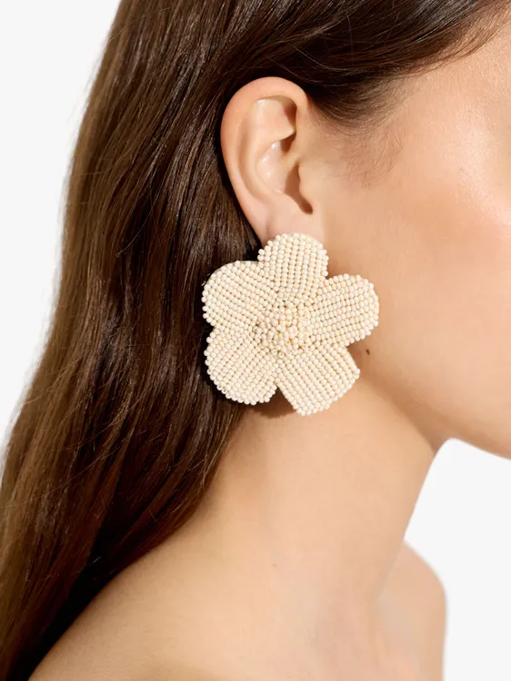 Maxi Flower Earrings With Beads 249922 — image 3