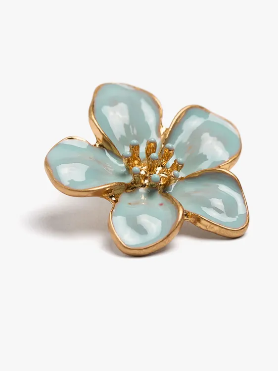 Maxi Flower Earrings With Enamel 249923 — image 2
