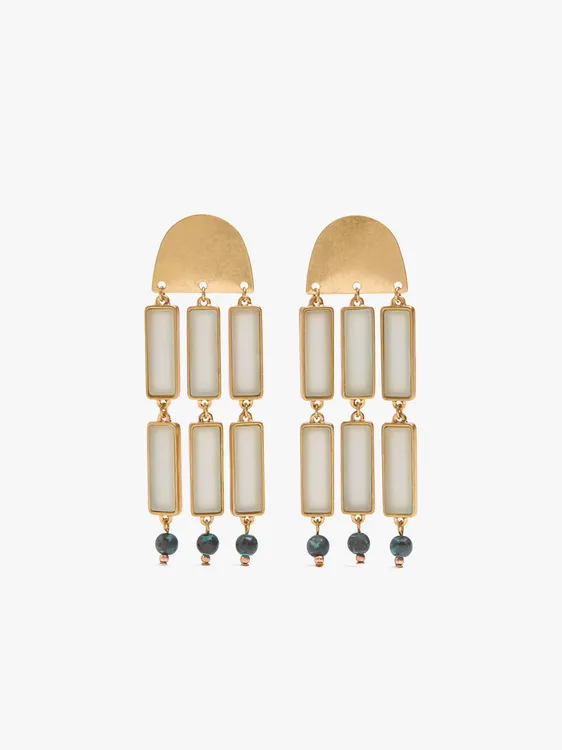 Maxi Flower Earrings With Beads 249924 — image 1