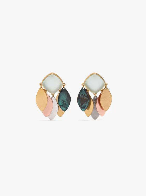 Maxi Earrings With Multicolor Petals 249926 — image 1
