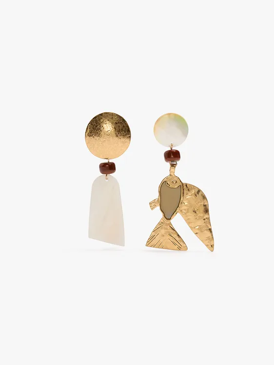 Asymmetric Earrings Fish And Shells 249933 — image 1