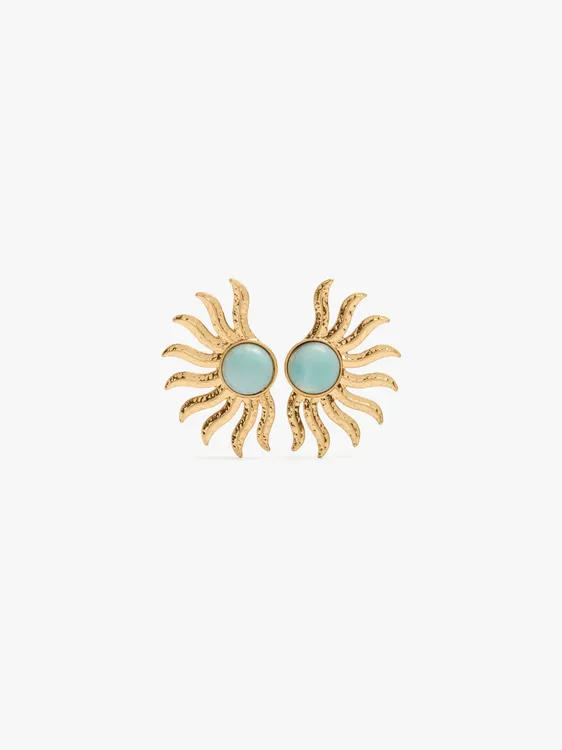 Maxi Sun Earrings With Stone 249934 — image 1