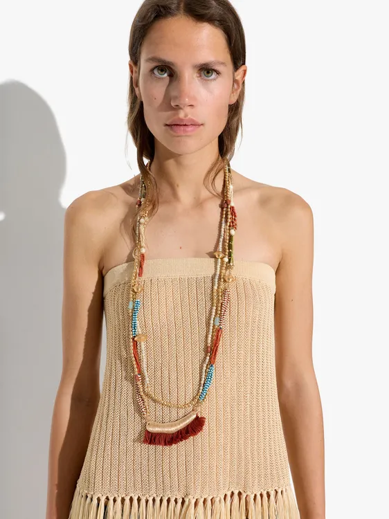 Multi-Collar With Clay And Glass Beads 249935 — image 3
