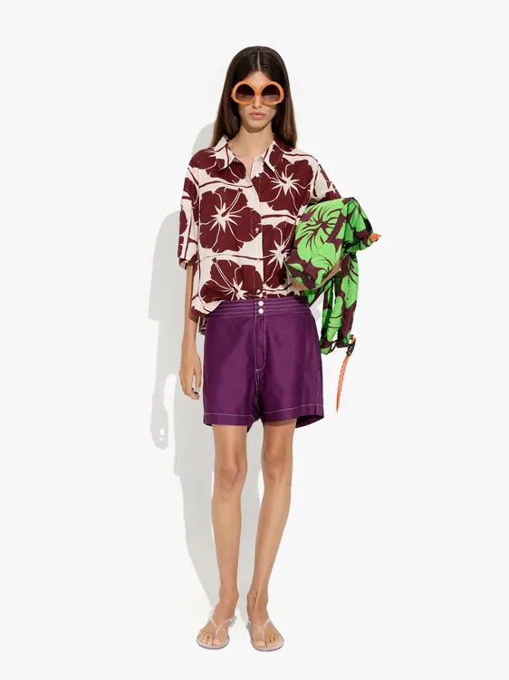 Shirt With Floral Printed 100% Cotton 250015 — image 1