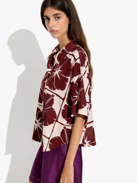 Shirt With Floral Printed 100% Cotton 250015 — image 2