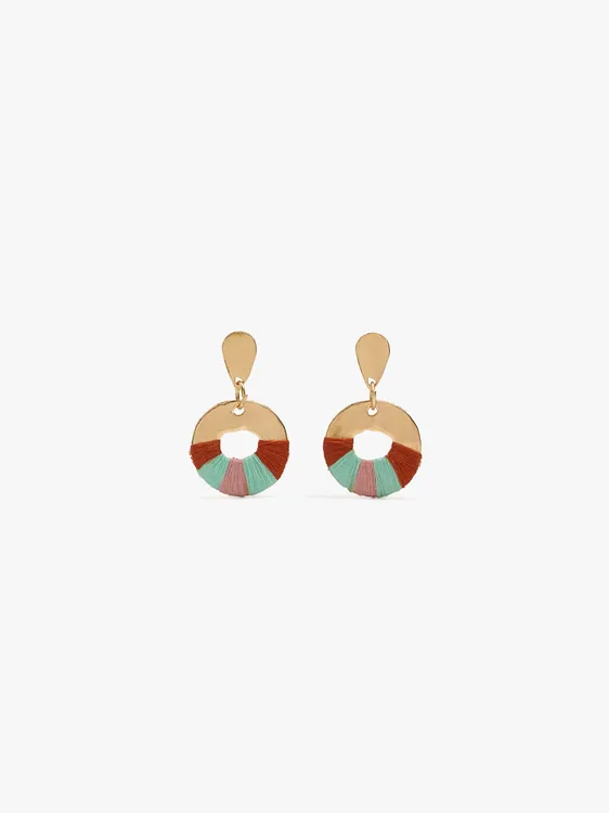 Hoop Earrings With Wire Details 250147 — image 1