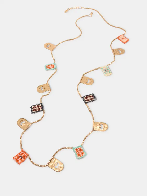 Long Necklace With Pendants And Beads 250153 — image 2