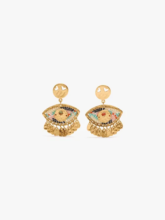 Eye Earrings With Beads And Charms 250156 — image 1