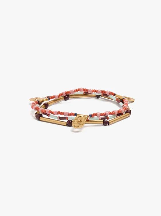Set Of Elastic Bracelets With Beads 250157 — image 1