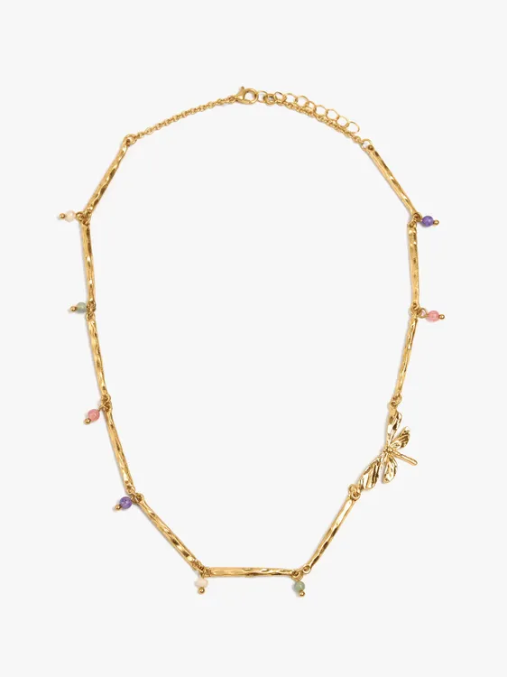 Necklace Of Bars With Stone Beads 250170 — image 1