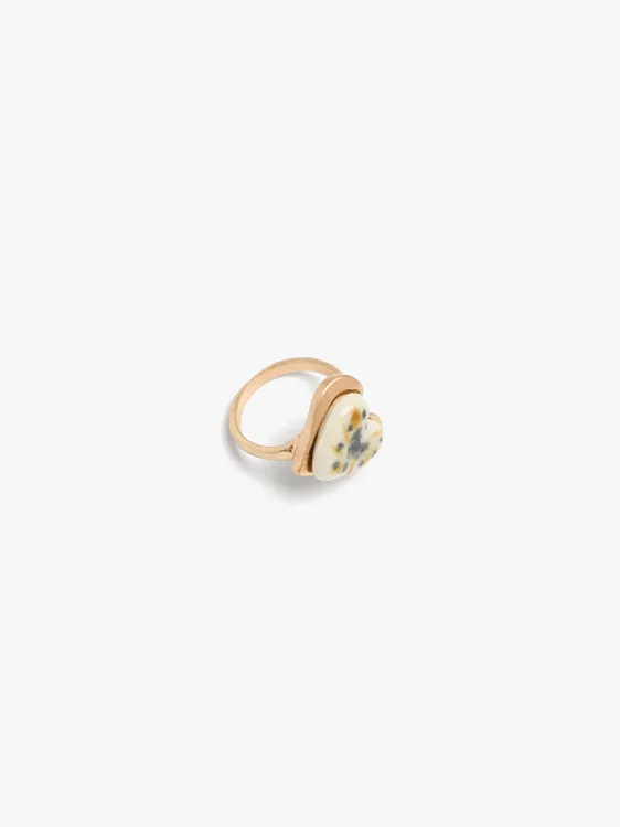 Heart Ceramic Ring With Enamel 250186 — image 2