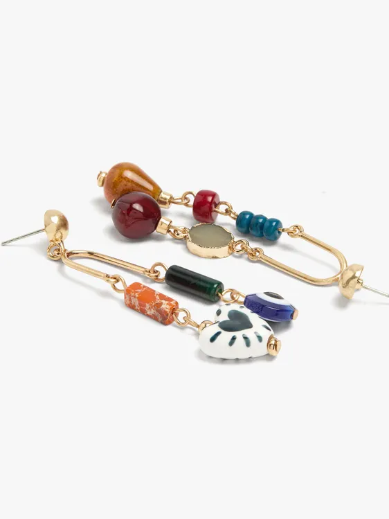 Asymmetric Earrings With Ceramic 250194 — image 2