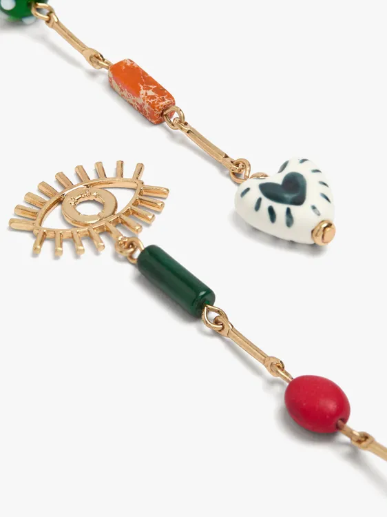 Long Bar Earrings With Ceramic 250201 — image 2