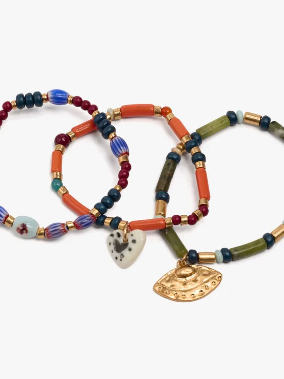 Set Of Bracelets With Beads And Pendants 250278 — image 3