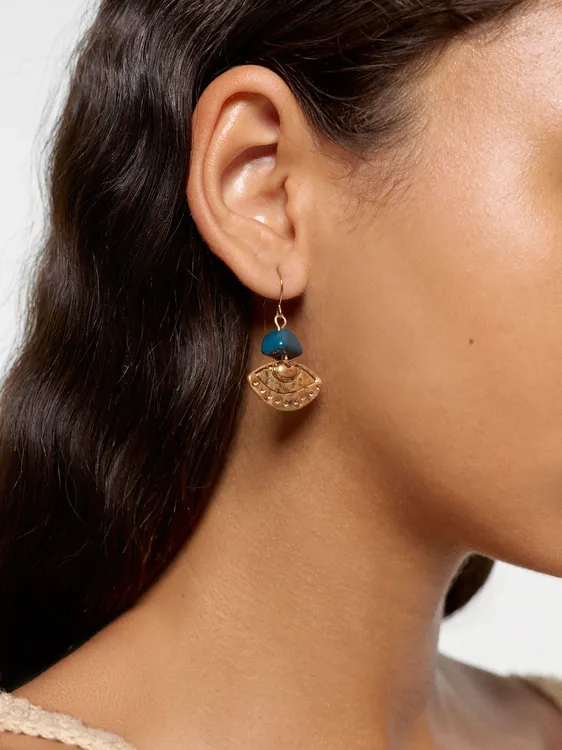 Eye Earrings With Ceramic 250313 — image 3