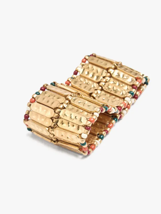Wide Bracelet With Bars And Beads 250331 — image 3